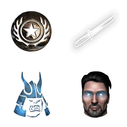 Kenshi · Icons Atlas (Primary Silver)
