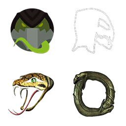 Reptile · Icons Atlas (Hybrid)